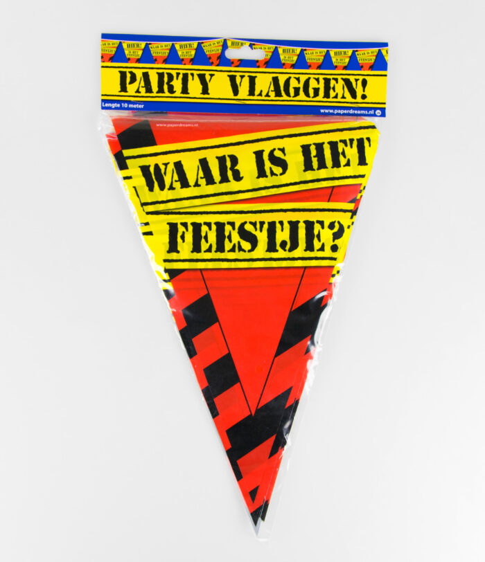 Party Vlag Waar is het Feestje? - Afbeelding 2