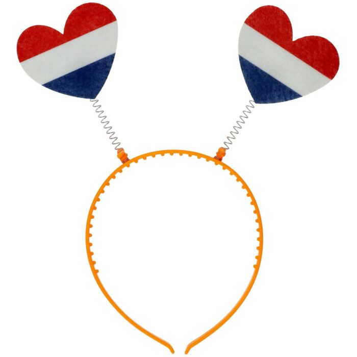 Tiara Rood Wit Blauw Hartjes