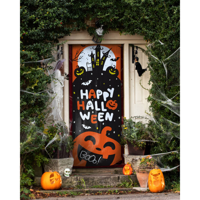 Deur Gordijn BoOo Halloween