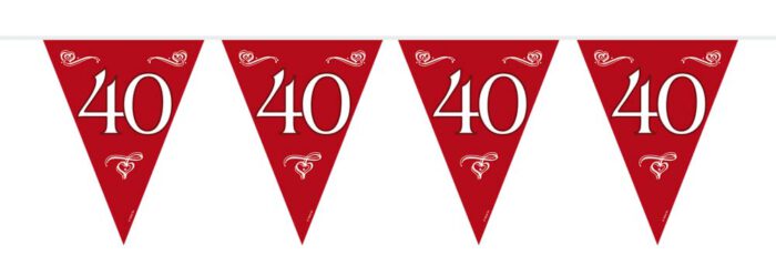 Vlaggenlijn 40 Jaar Bordeaux